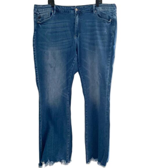 Kancan for Maurices Bootcut High Rise Jeans Light Wash Plus Size 24 - Picture 4 of 11